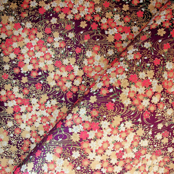 Blossom Pond Printed Handmade Paper - 470mm x 620mm - paper Japanese Stationery