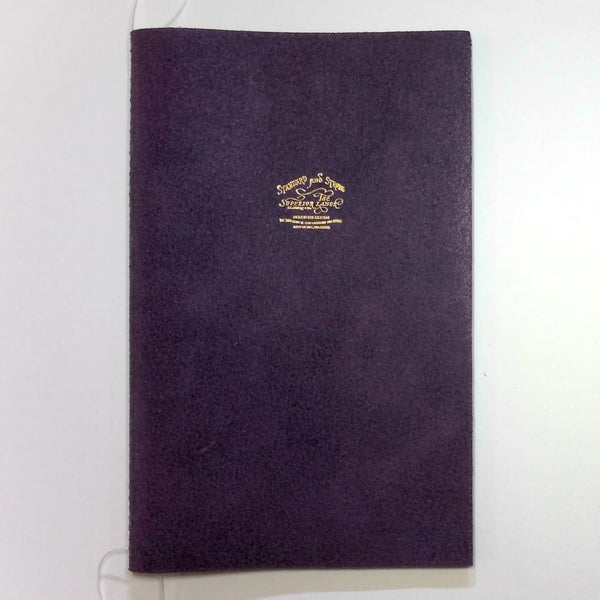Purple Leather Handmade Notebook - notebooks Japanese Stationery