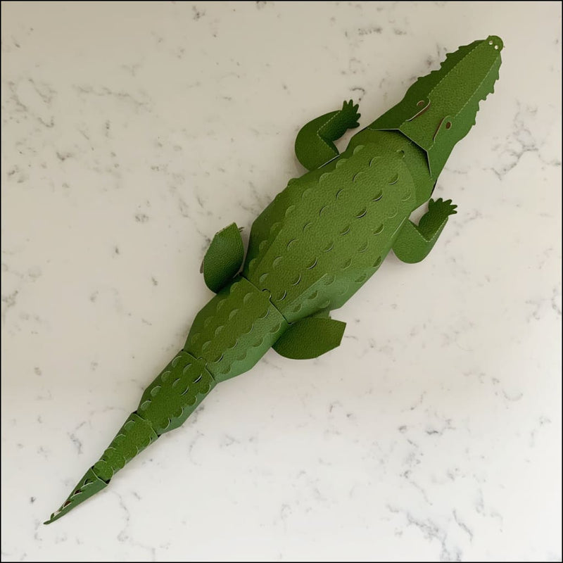 3D Card Crocodile Top to Tail - 3D Model