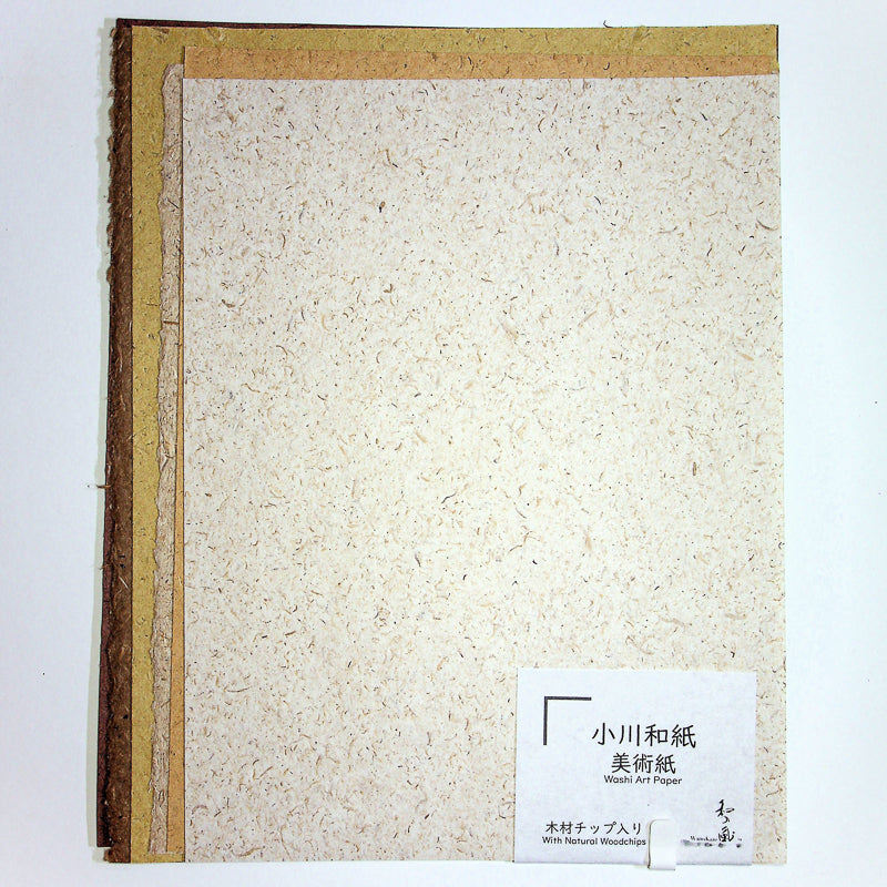 Handmade Ogawa Art Paper Selection. 6 Sheets