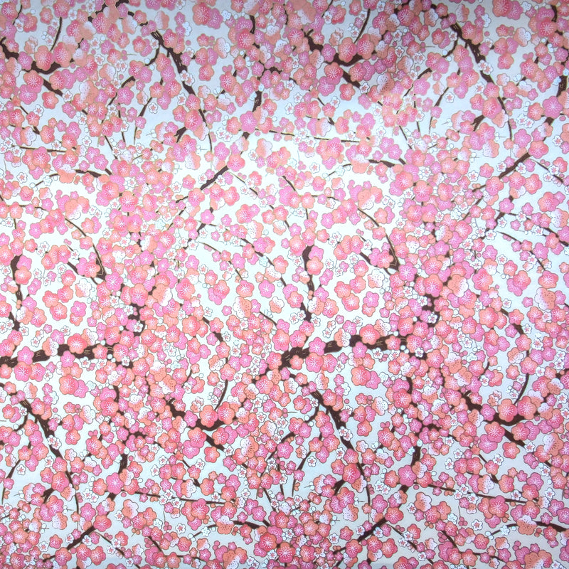 Pink Blossom Printed Handmade Paper