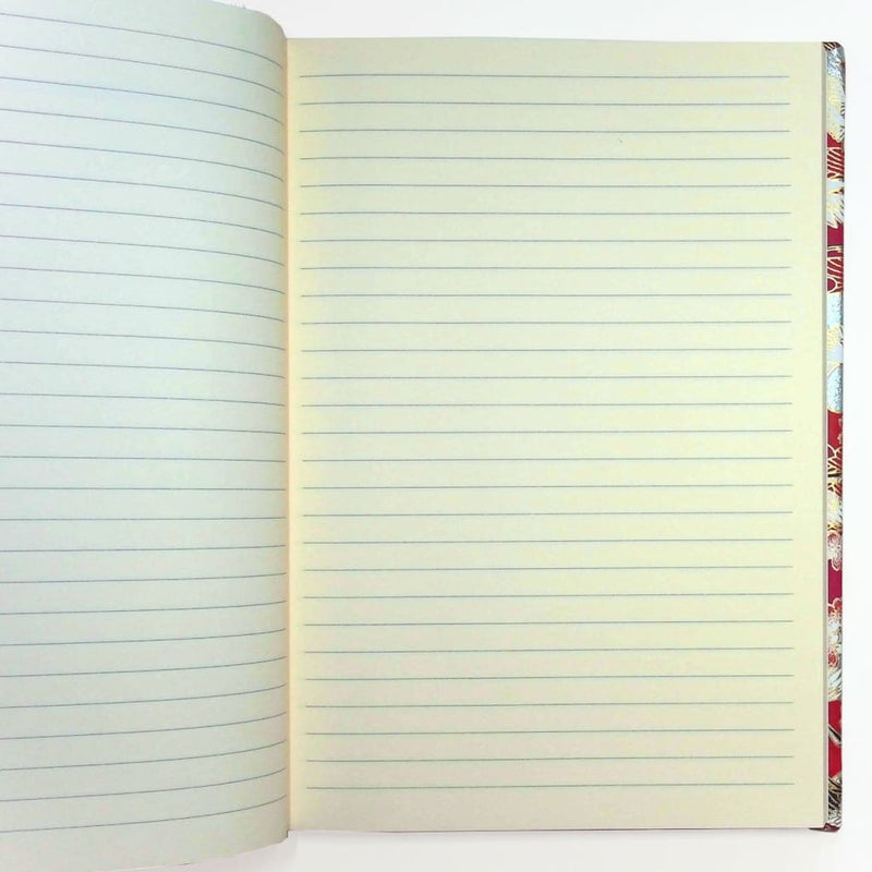 A5 Handmade Burgundy Crane Notebook - notebooks Japanese Stationery