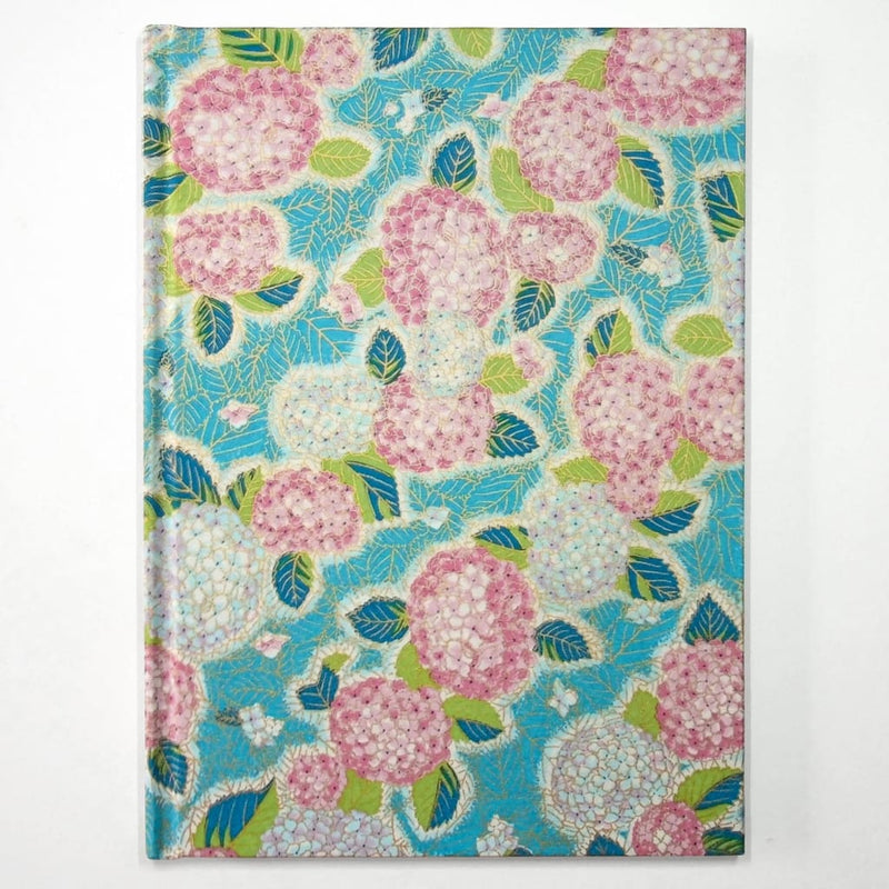 A5 Handmade Hydrangea Flower Notebook - notebooks Japanese Stationery