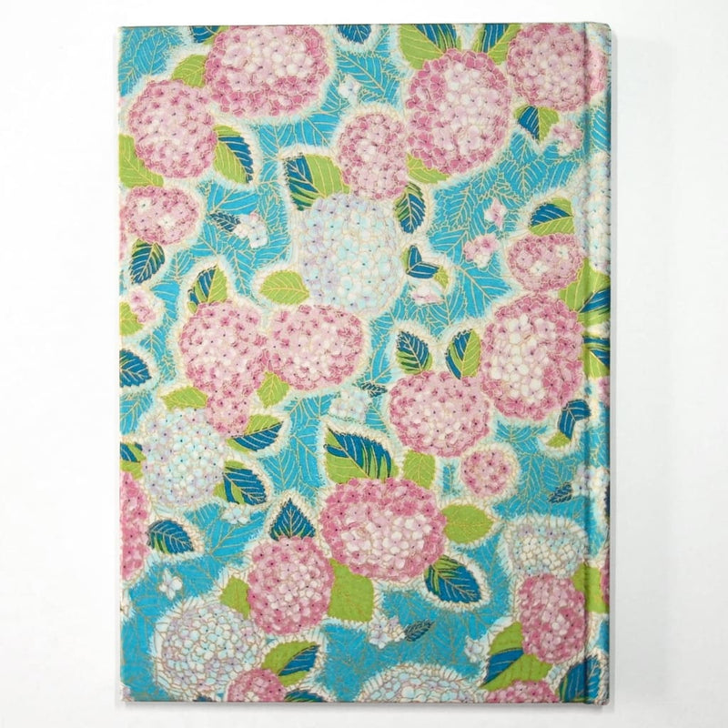 A5 Handmade Hydrangea Flower Notebook - notebooks Japanese Stationery