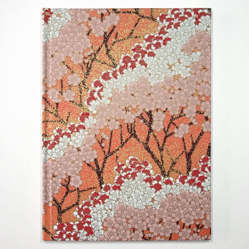 A5 Handmade Orange Blossom Tree Notebook - notebooks Japanese Stationery