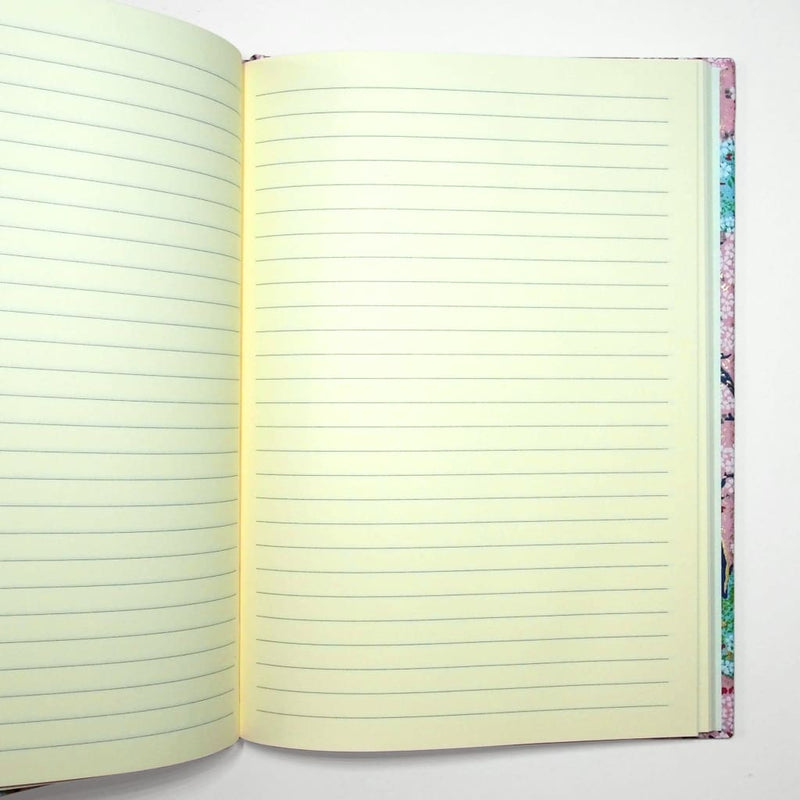 A5 Handmade Pink Blossom Forest Notebook - notebooks Japanese Stationery