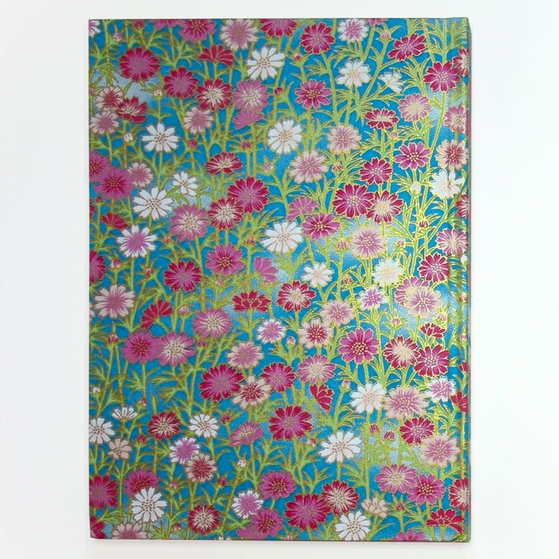 A5 Handmade Pink Meadow Flower Notebook - notebooks Japanese Stationery