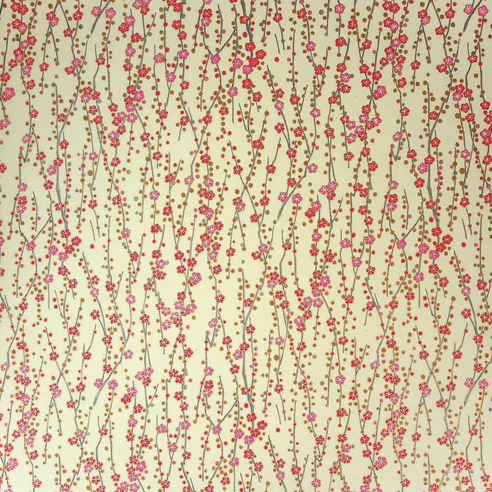 Blossom lines Printed Handmade Paper – Japan Stationery