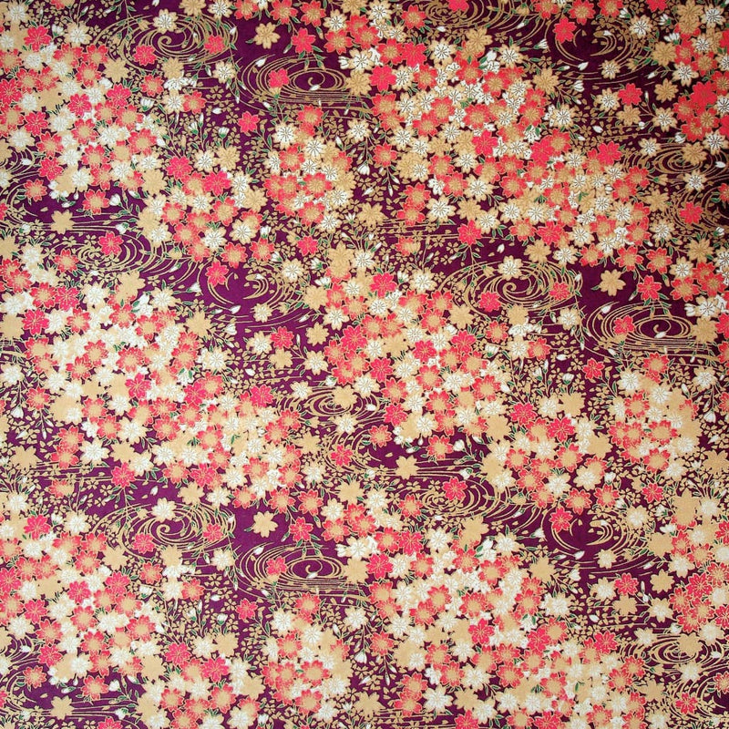 Blossom Pond Printed Handmade Paper - 470mm x 620mm - paper Japanese Stationery