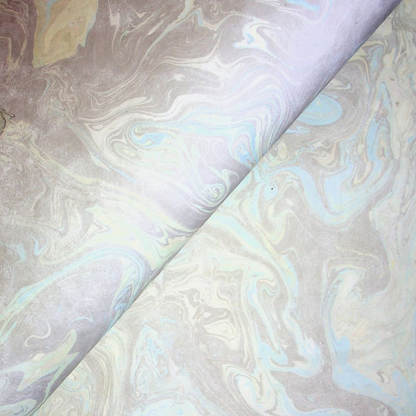 Blue Grey Marble Handmade Paper - paper Japanese Stationery