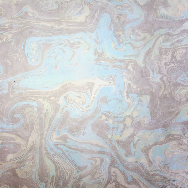 Blue Grey Marble Handmade Paper - paper Japanese Stationery