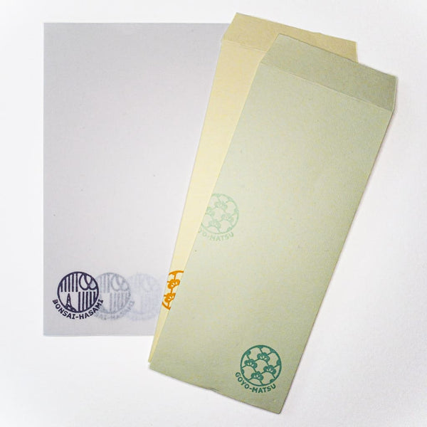 Bonsai Series Ogawa Hand Stamed Letter Set - Writing Sets Japanese Stationery