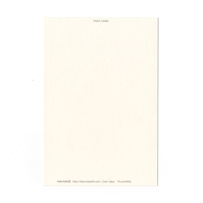 Farmer & The Cow Katazome Postcard - Cards Japanese Stationery