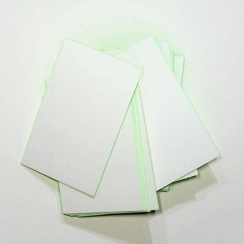 Green Neon Edged Plain Business Card - Cards Japanese Stationery