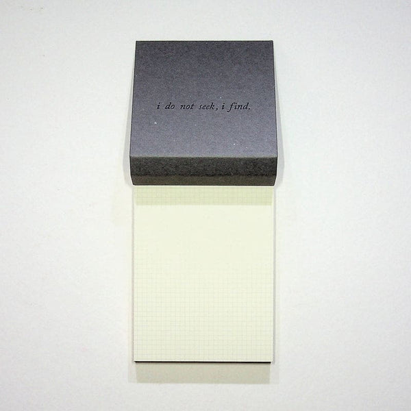 Grey Memo Pad - notebooks Japanese Stationery