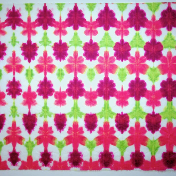 Hand-dyed Shibori Red Snowflake paper - paper Japanese Stationery