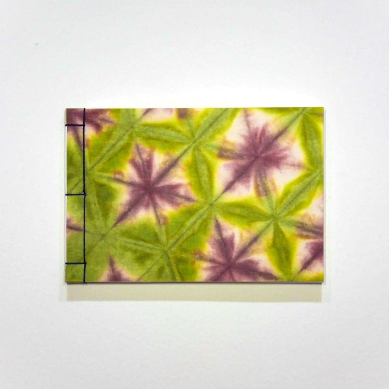 Handmade A6 Green Shibori Notebook - notebooks Japanese Stationery