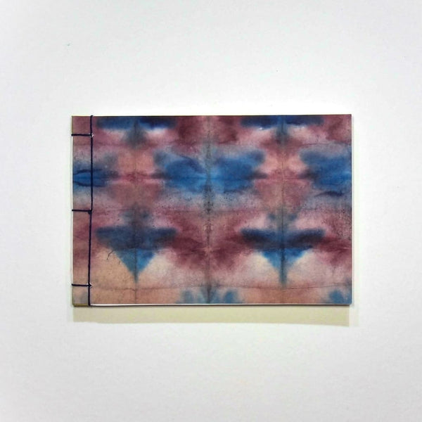 Handmade A6 Purple & Blue Shibori Notebook - notebooks Japanese Stationery
