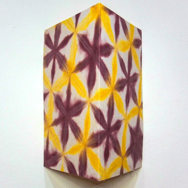 Handmade Burgundy Latice Greeting Card - Cards Japanese Stationery