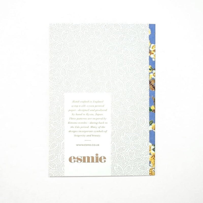 Handmade Chiyogami Blossom Branches Greeting Card - Cards Japanese Stationery