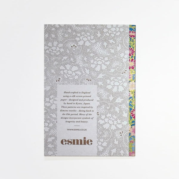 Handmade Chiyogami Wild Flowers Greeting Card - Cards Japanese Stationery