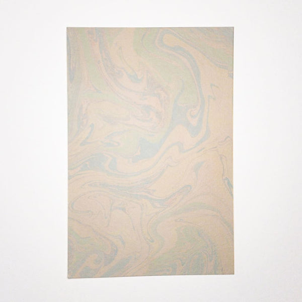 Handmade Cool Marbled Washi Postcard - Cards Japanese Stationery