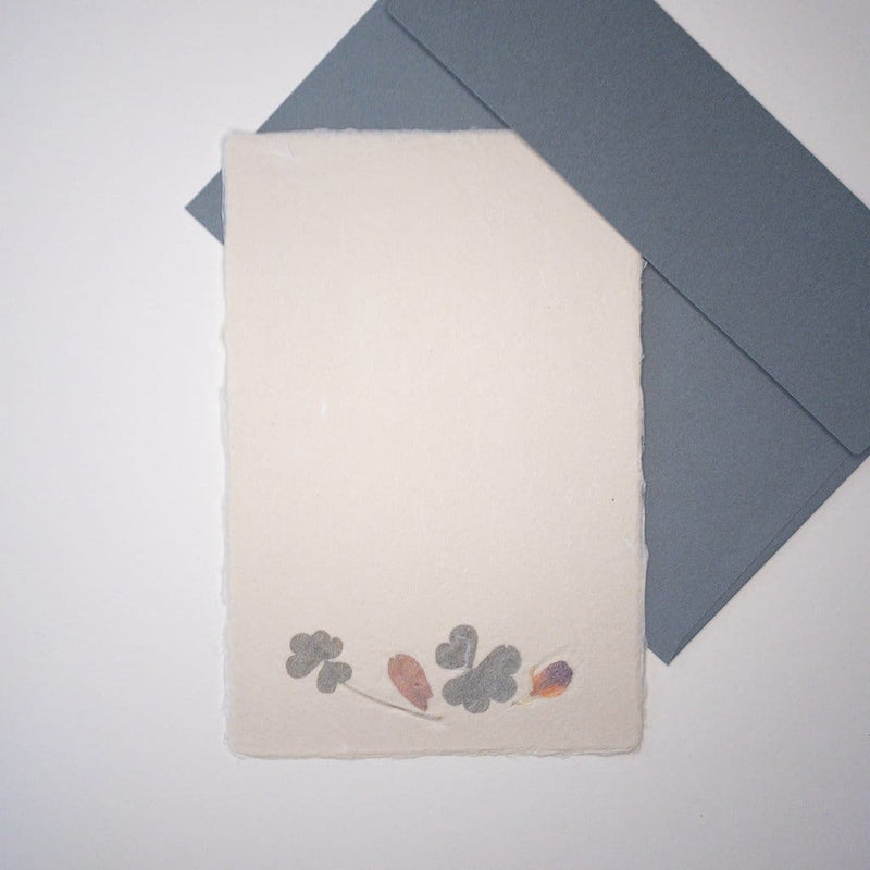 Handmade Dried Flower Postcard & Envelope - Cards Japanese Stationery