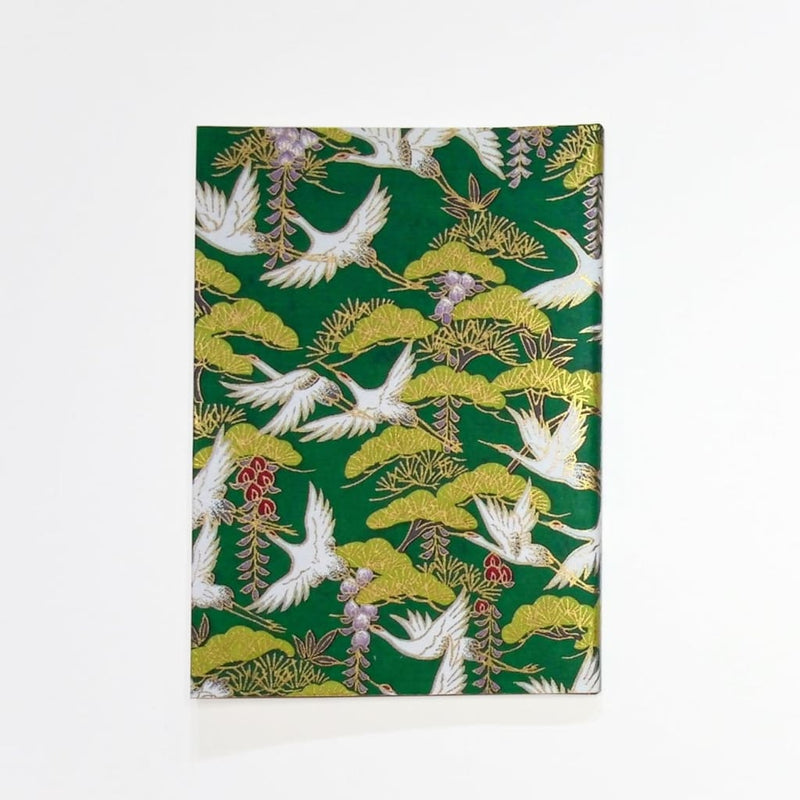 Handmade Green Crane Pocket Notebook - notebooks Japanese Stationery