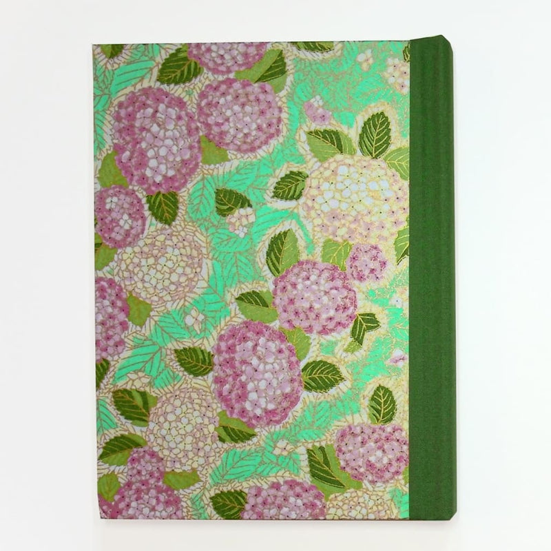 Handmade Green Floral Diary 2023 - notebooks Japanese Stationery
