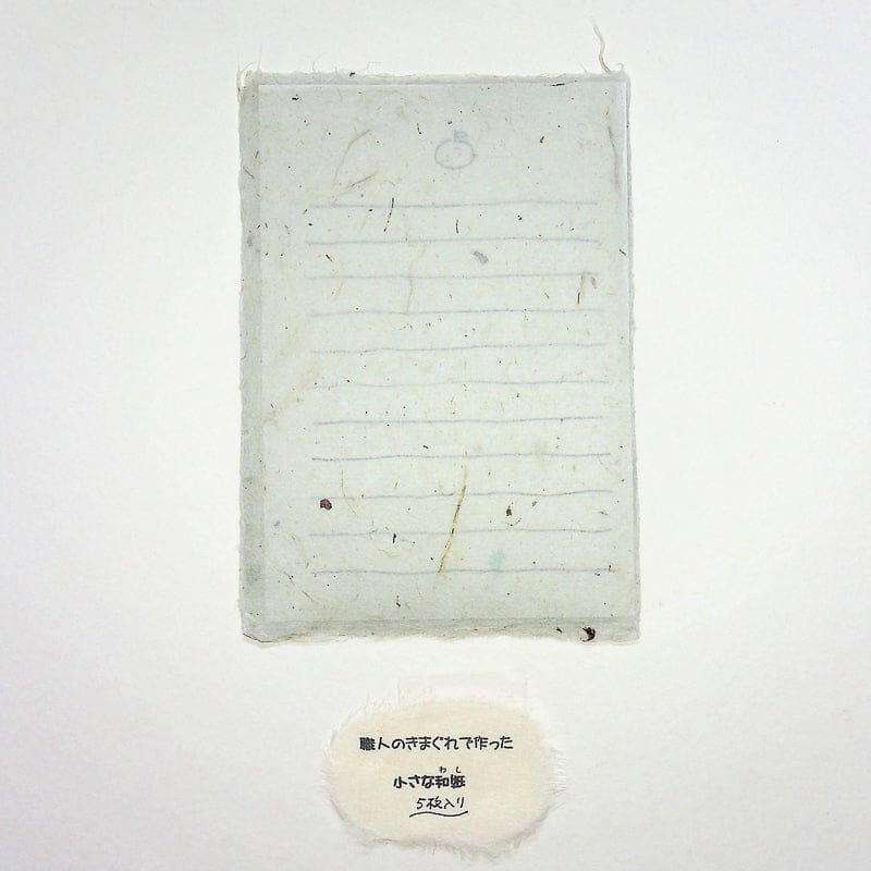 Handmade Indigo dyed writing set. 5 Sheets. - Letter Papers Japanese Stationery