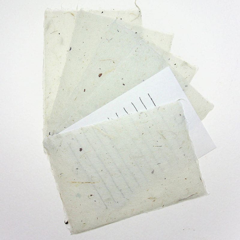 Handmade Indigo dyed writing set. 5 Sheets. - Letter Papers Japanese Stationery
