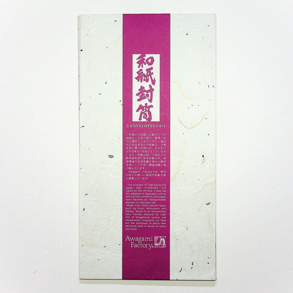 Handmade Kotone Hibiki Envelopes. Set of 5. - Envelope Japanese Stationery