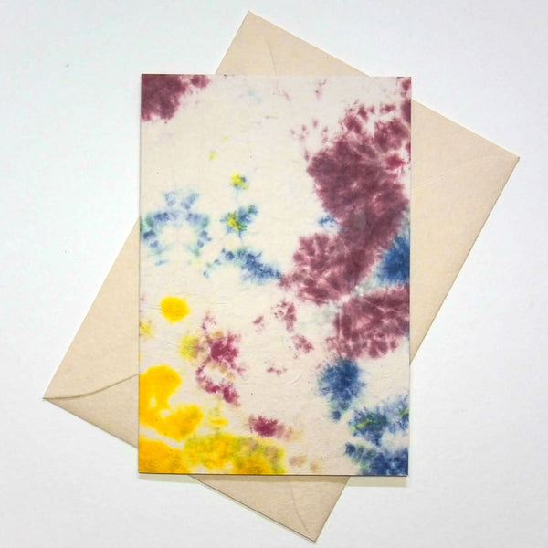 Handmade Multi Coloured Greeting Card - Cards Japanese Stationery