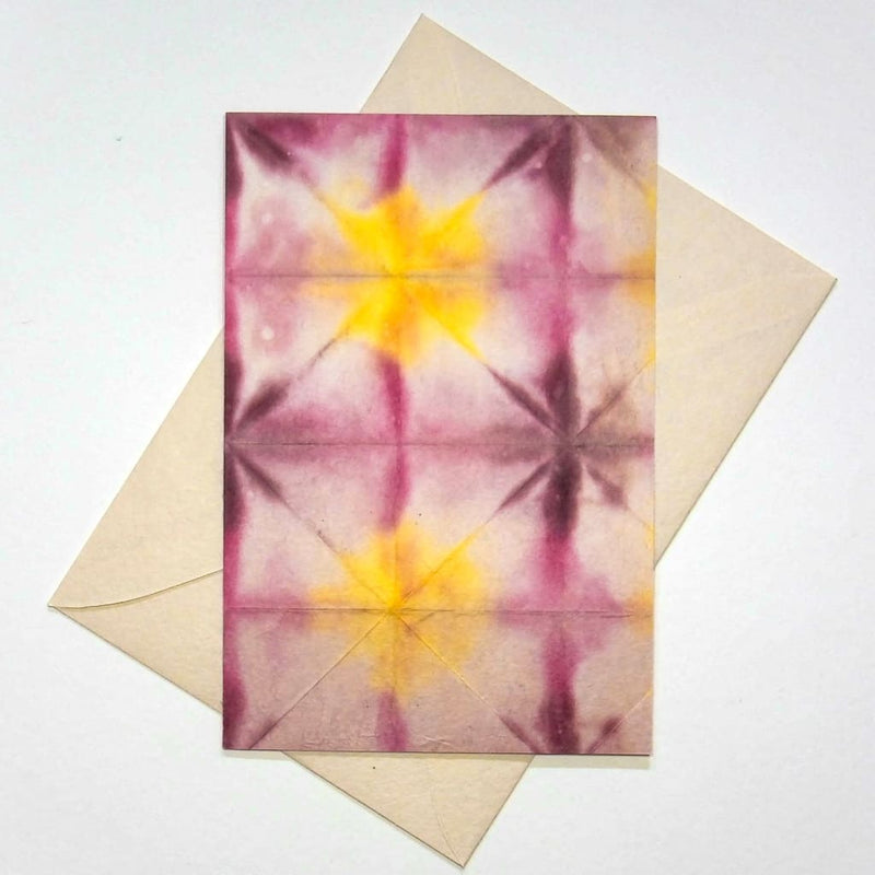 Handmade Pink Flower Greeting Card - Cards Japanese Stationery