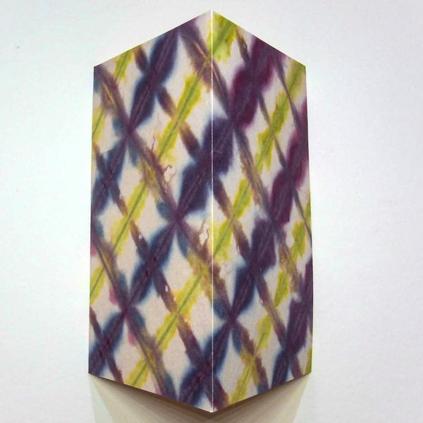 Handmade Purple Diagonal Greeting Card - Cards Japanese Stationery