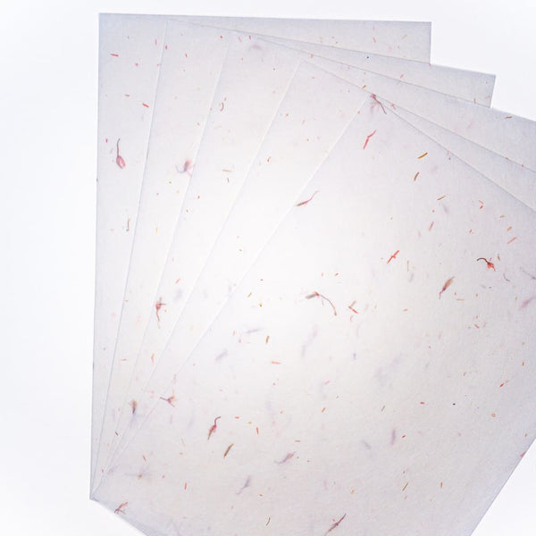 Handmade Safflower Petal Letter Set - Writing Sets Japanese Stationery