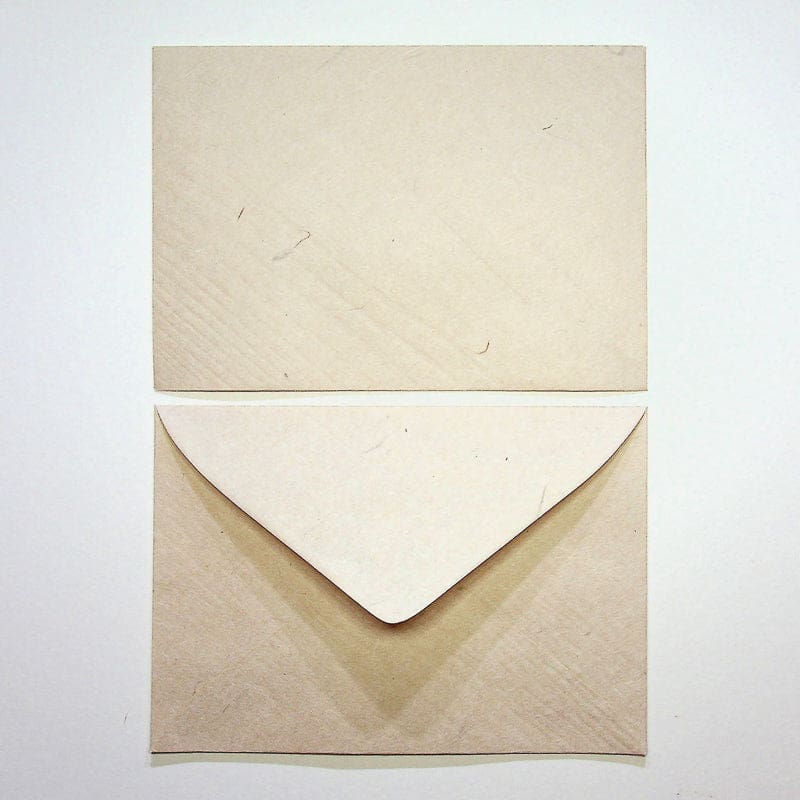 Handmade Wood grain Envelopes. Set of 8. Japan Stationery