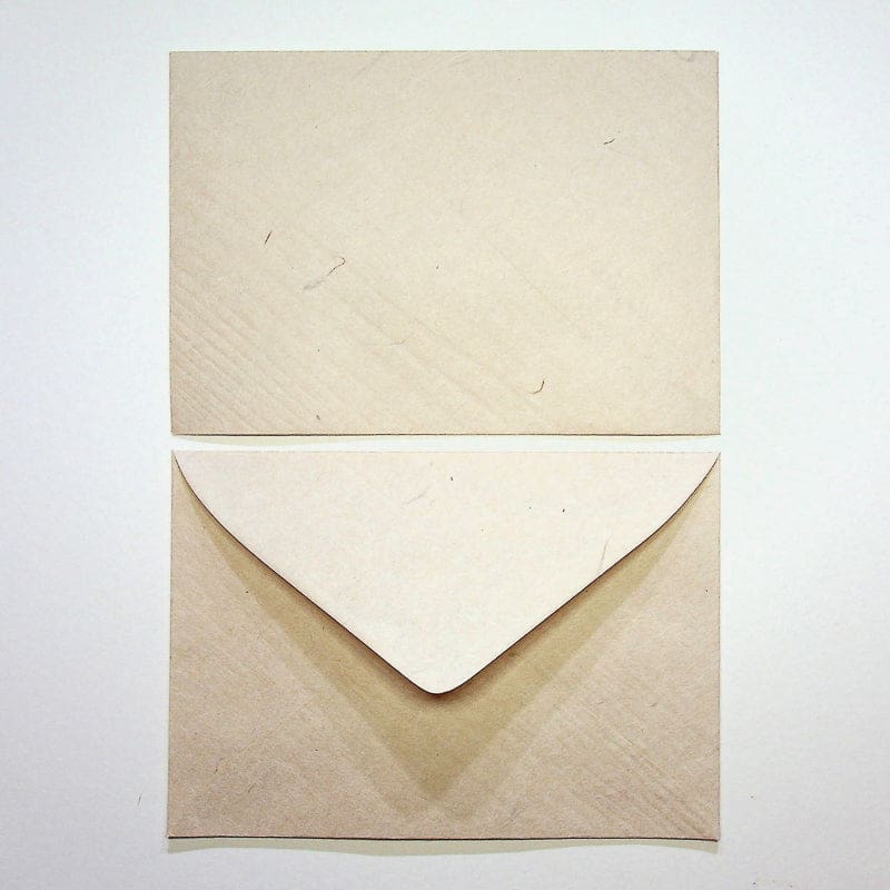 Handmade Wood grain Envelopes. Set of 8. - Envelope Japanese Stationery