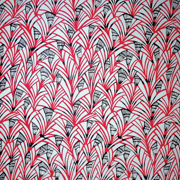 Japanese Reeds Red Print - 470mm x 620mm - paper Japanese Stationery