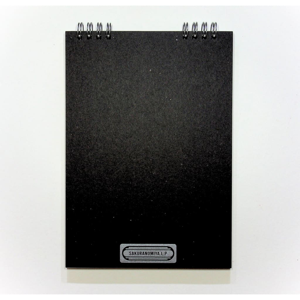 Black Letterpress Ring Bound A5 Notebook Japan Stationery