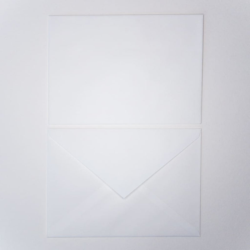 Machine Made C6 White Envelopes Set of 10 - Envelope Japanese Stationery