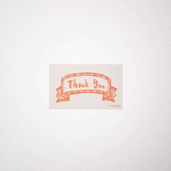 Mini Message Card THANK YOU - Cards Japanese Stationery