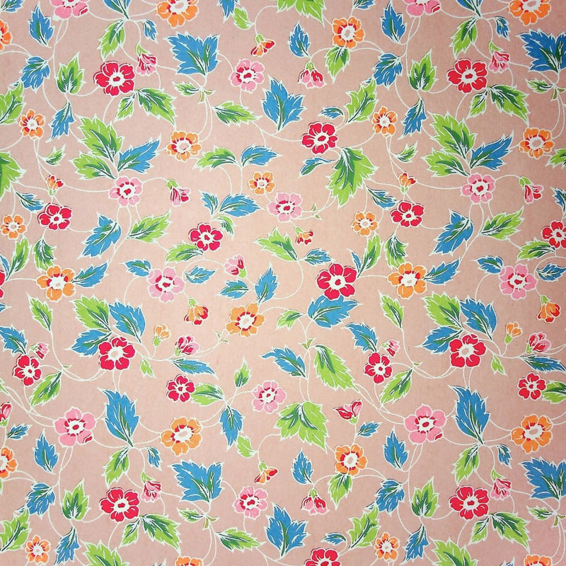 Pink Ditsy Floral Print - 470mm x 620mm - paper Japanese Stationery