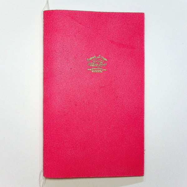 Pink Leather Handmade Notebook - notebooks Japanese Stationery