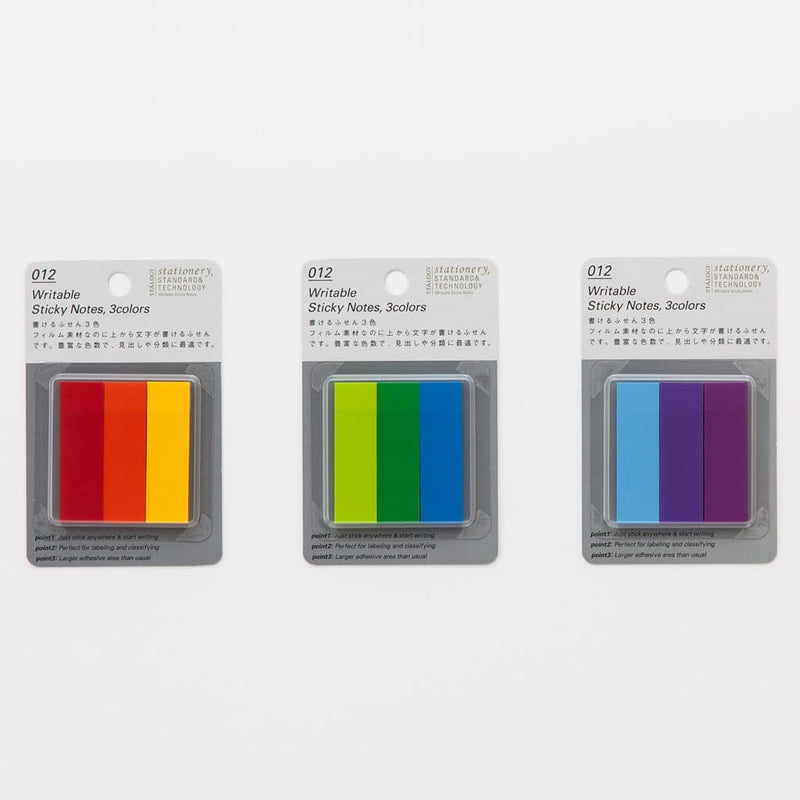 Stalogy Cool Coloured Tab Sticky Notes - Japan Stationery Japanese Stationery