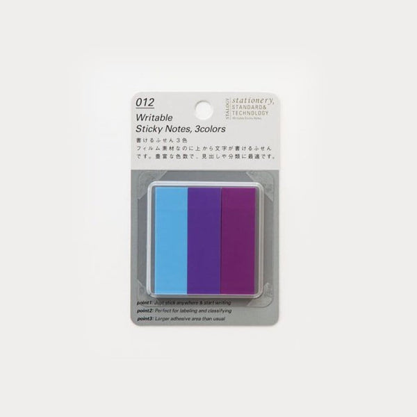Stalogy Purple Coloured Tab Sticky Notes - Japan Stationery Japanese Stationery