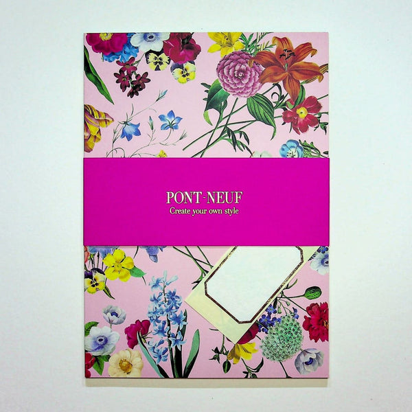 Summer Flower Print Notebook - notebooks Japanese Stationery