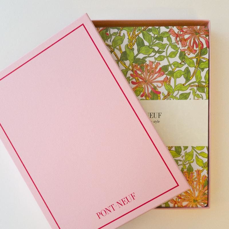 William Morris Honeysuckle Print A5 Notebook - notebooks Japanese Stationery