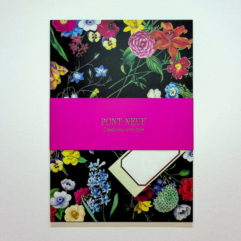 Winter Flower Print Notebook - notebooks Japanese Stationery