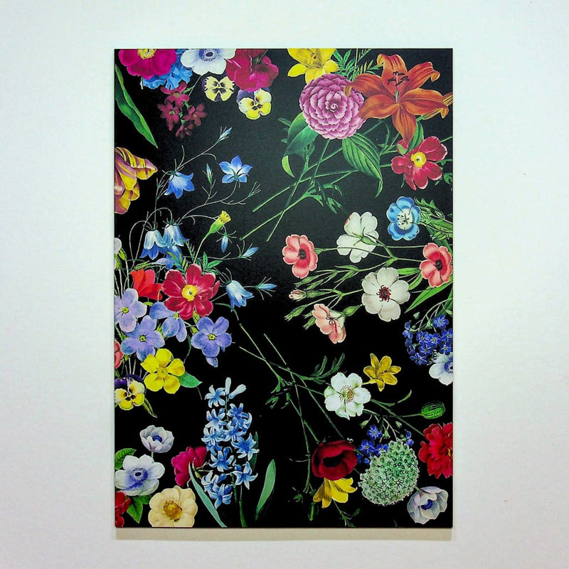 Winter Flower Print Notebook - notebooks Japanese Stationery